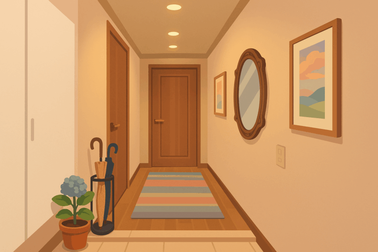 狭くてもおしゃれな玄関のインテリア 