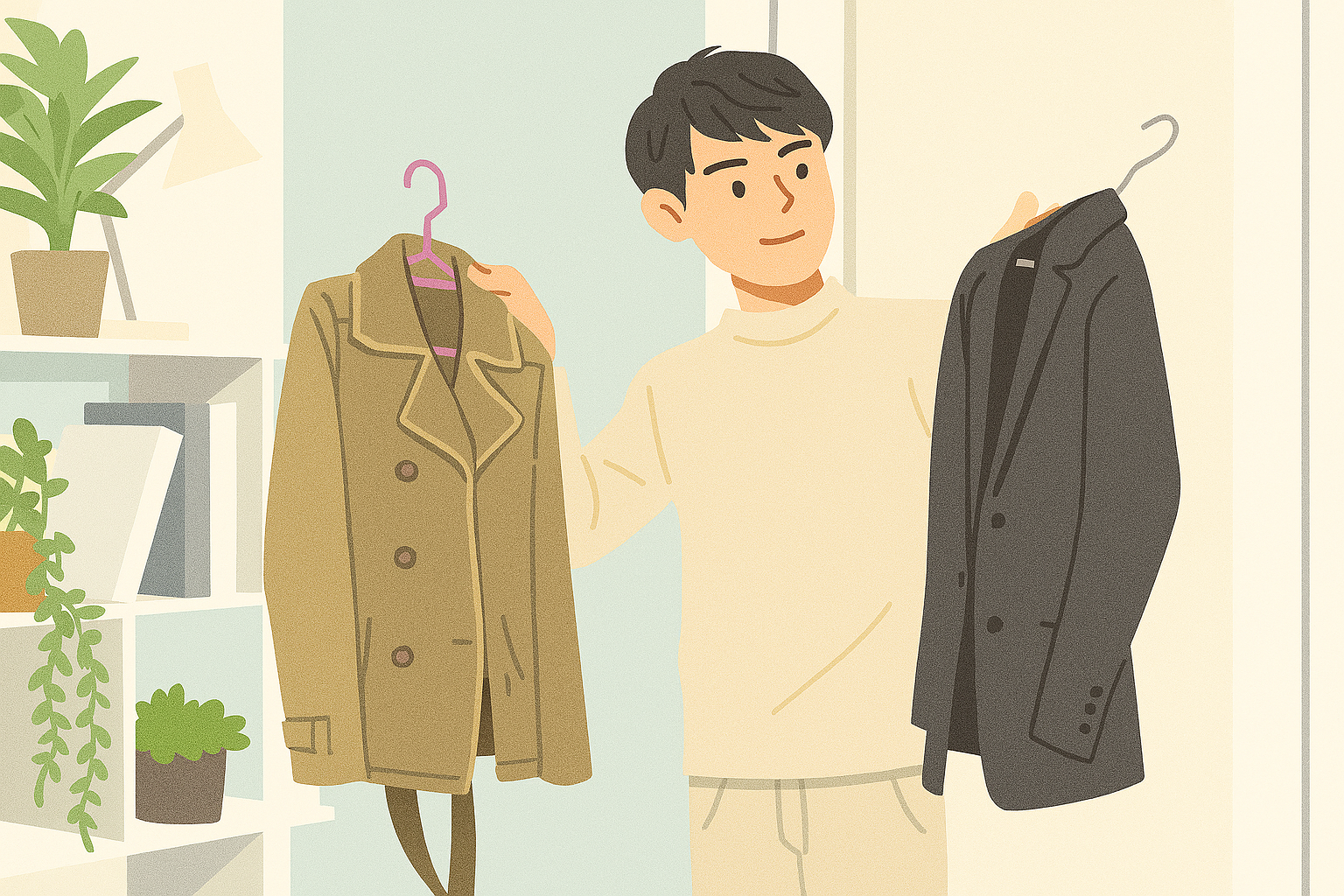 ワンルームでも快適に！かさばる秋服の収納のポイント 