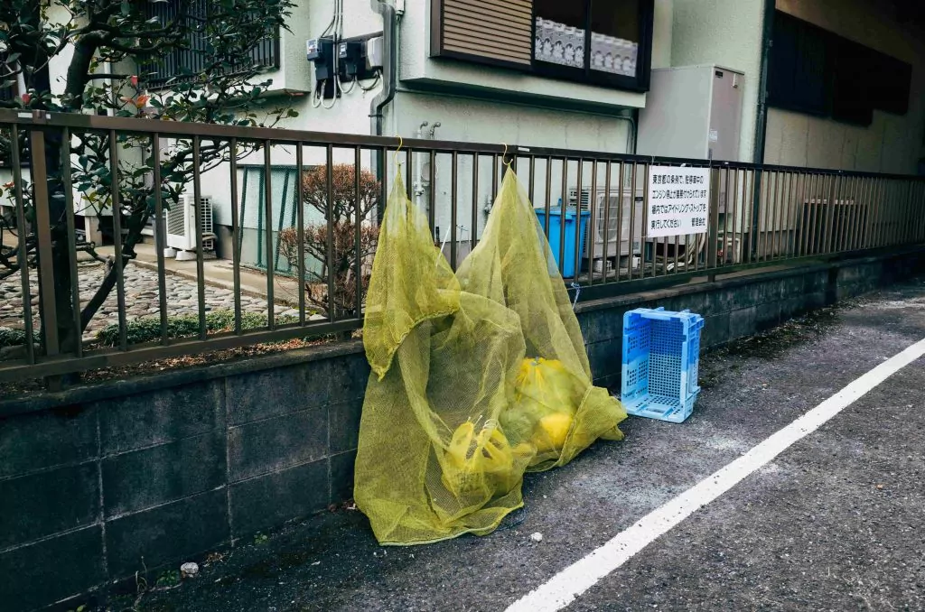 Descarte de lixo no Japão